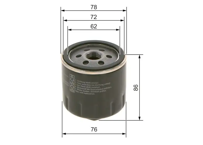 BOSCH 0451103318 Yağ Filtresi resmi