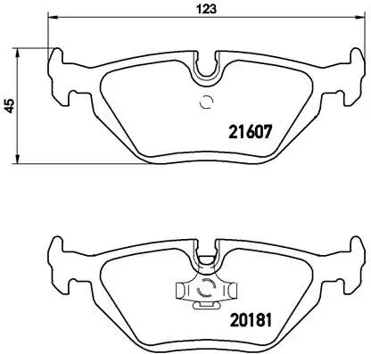 BREMBO P06013 Arka Fren Balatası resmi