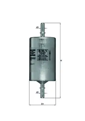 MAHLE KL84/2 Yakıt Filtresi A6394770001 resmi