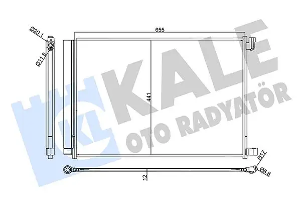 KALE 357740 Klima Radyatörü A0995001354 resmi