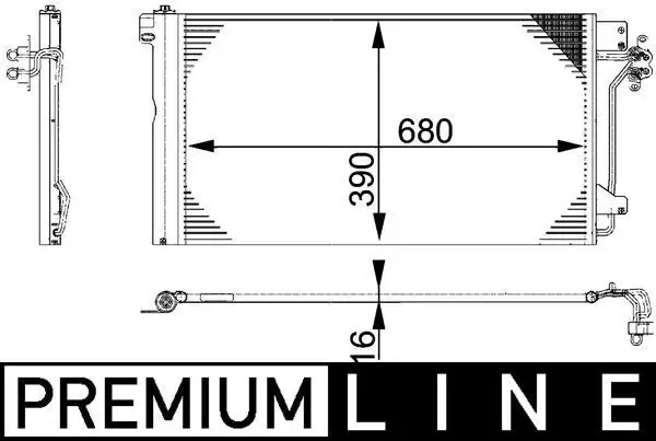 MAHLE AC672000P Klima Radyatörü resmi