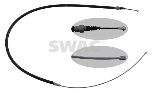 SWAG 30949624 El Fren Halatı (Arka) 6Q0609721L resmi