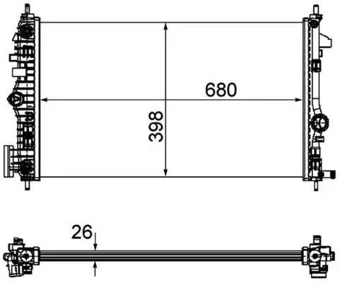 MAHLE CR1103000P Radyatör resmi