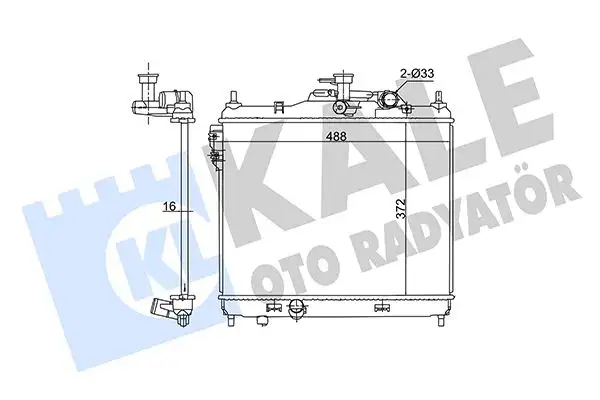 KALE 362710 Radyatör 253101C300 resmi