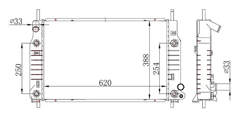 ORIS BFR124026 Radyatör 1011984 resmi