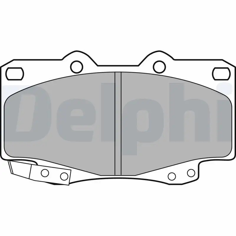 DELPHI LP2242 Ön Fren Balatası 044650K140 resmi