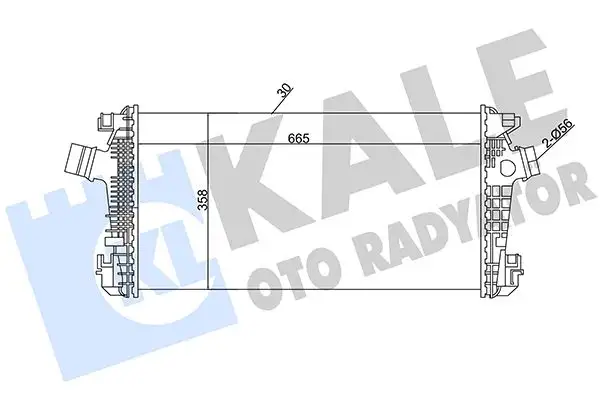 KALE 344900 Turbo Radyatörü 13267647 resmi