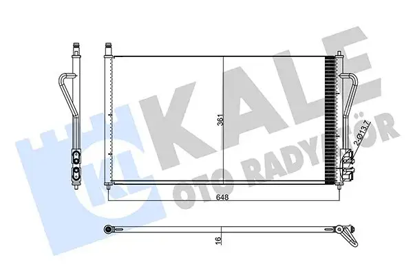 KALE 358240 Klima Radyatörü resmi