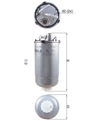 MAHLE KL157/1D Yakıt Filtresi resmi