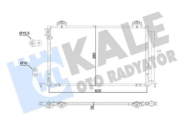 KALE 350705 Klima Radyatörü 8845005121 resmi