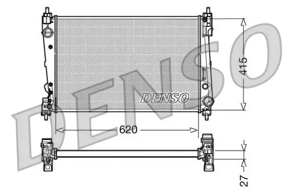 DENSO DRM09111 Radyatör resmi