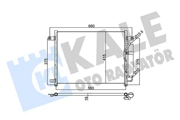 KALE 350550 Klima Radyatörü 96539632 resmi