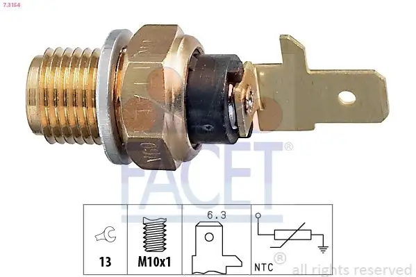 FACET 7.3154 Yağ Sıcaklık Sensörü 7203359 resmi