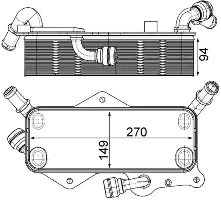 MAHLE CLC218000P Şanzıman Yağ Soğutucu 4G0317021M resmi