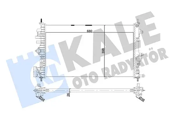 KALE 355650 Radyatör resmi