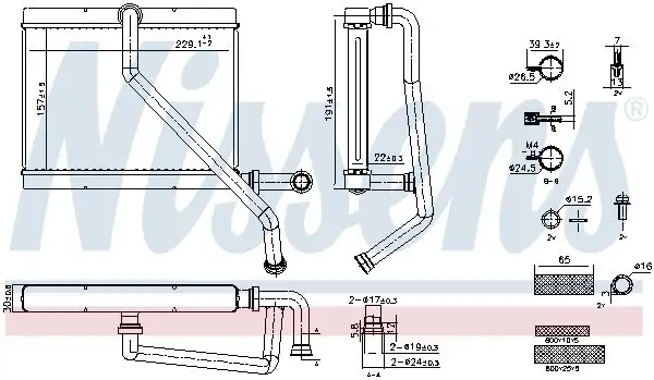NISSENS 707289 Kalorifer Radyatörü 64118385689 resmi