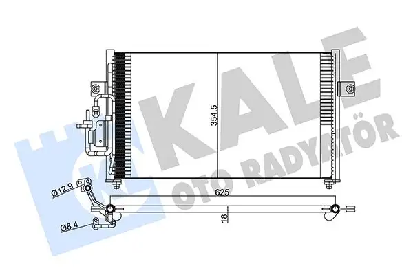 KALE 379700 Klima Radyatörü 9760629100 resmi