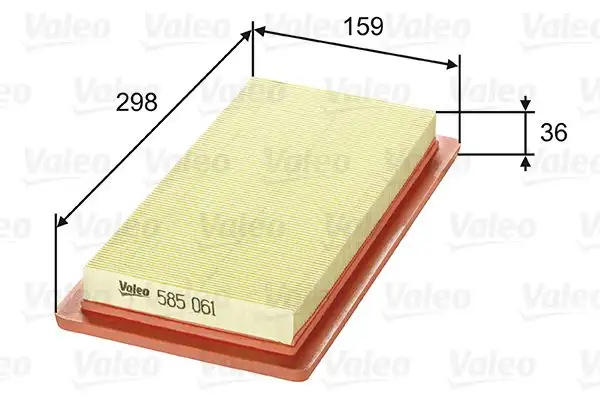 VALEO 585061 Hava Filtresi resmi