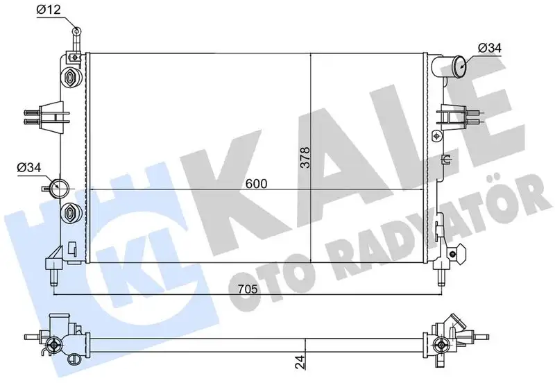 KALE 363860 Radyatör resmi