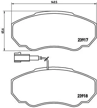 BREMBO P23091 Ön Fren Balatası resmi