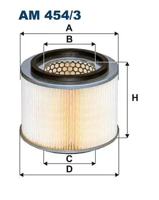 FILTRON AM454/3 Hava Filtresi 16546VC10A resmi