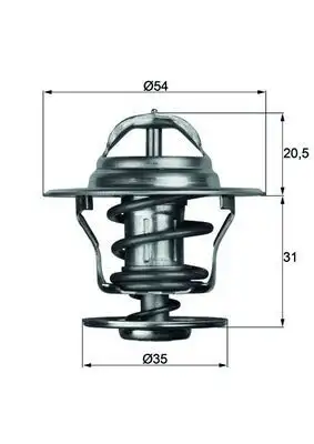 MAHLE TX1387D Termostat resmi