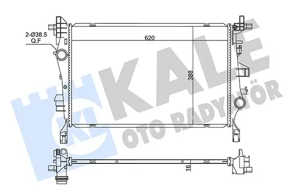 KALE 362670 Radyatör 52009105 resmi