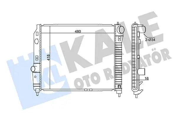 KALE 354800 Radyatör resmi
