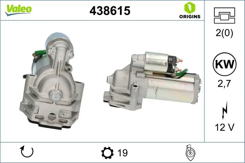 VALEO 438615 Marş Motoru resmi