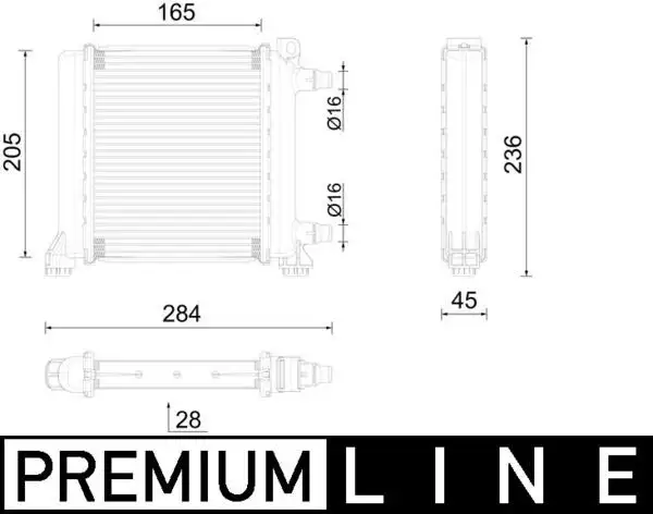 MAHLE CR2596000P Radyatör 17117643780 resmi