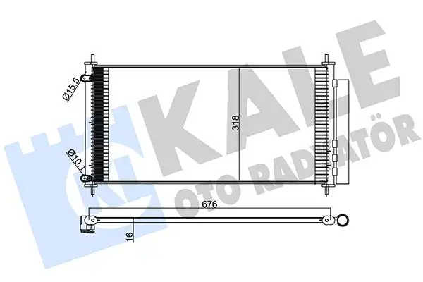 KALE 383200 Klima Radyatörü 8845002410 resmi