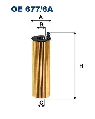 FILTRON OE677/6A Yağ Filtresi A6541840025 resmi