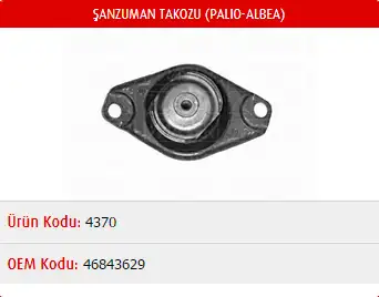 MASTER M4370 Şanzıman Takozu 46843629 resmi