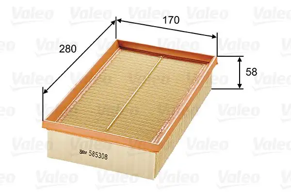 VALEO 585308 Hava Filtresi A1110940004 resmi
