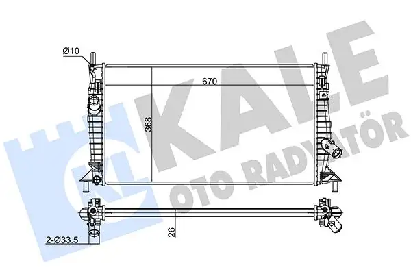 KALE 356300 Radyatör resmi