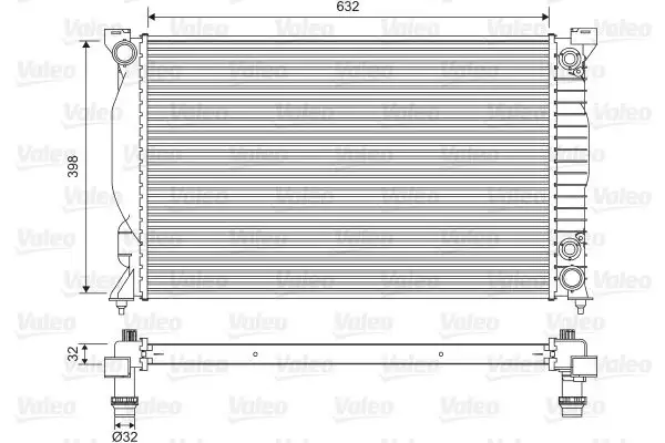 VALEO 735093 Radyatör 8E0121251P resmi
