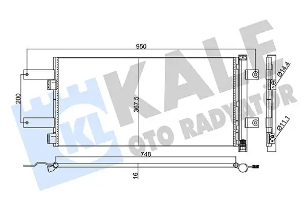 KALE 354095 Klima Radyatörü 81619206041 resmi