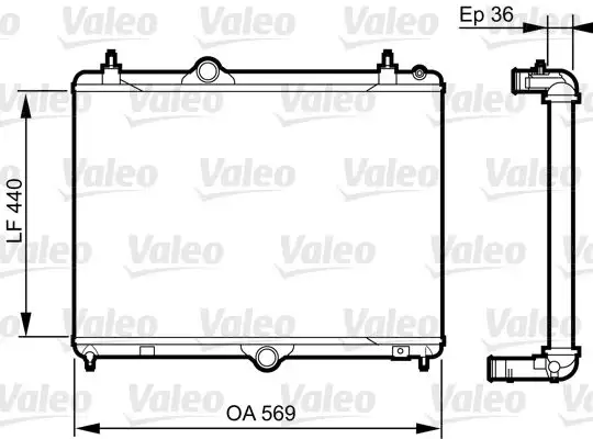 VALEO 735371 Radyatör 1333A0 resmi
