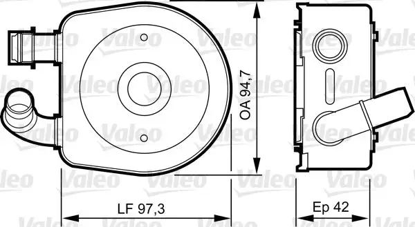VALEO 818888 Motor Yağ Soğutucu 227556 resmi