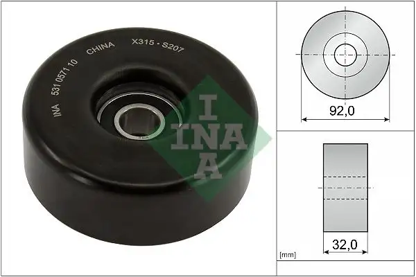 INA 531057110 Alternatör Gergi Rulmanı A1192001470 resmi