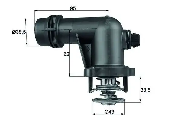 MAHLE TM15105 Termostat 11531437085 resmi