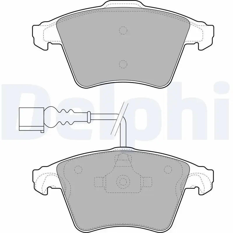 DELPHI LP1950 Ön Fren Balatası 7L6698151B resmi