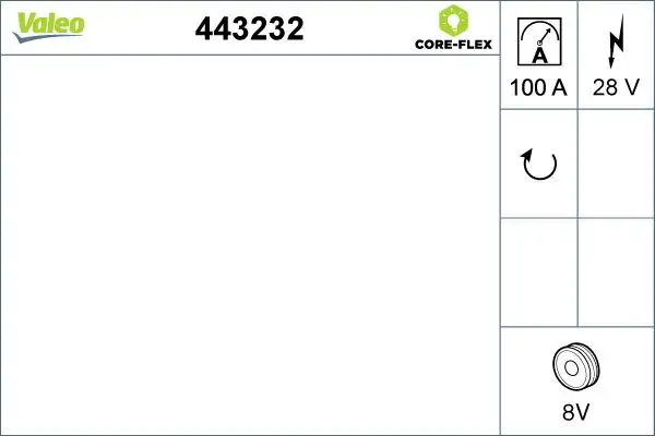 VALEO 443232 Şarj Dinamosu A0131547902 resmi