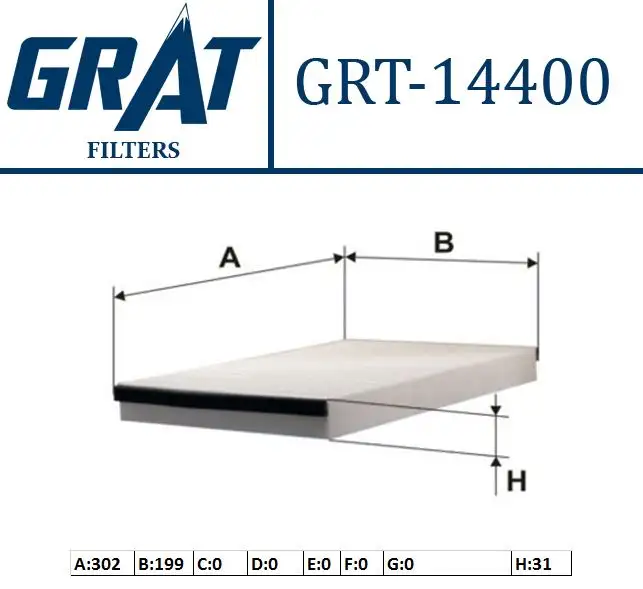 GRAT 14400 Polen Filtresi 1808610 resmi