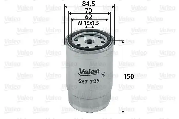 VALEO 587725 Yakıt Filtresi resmi