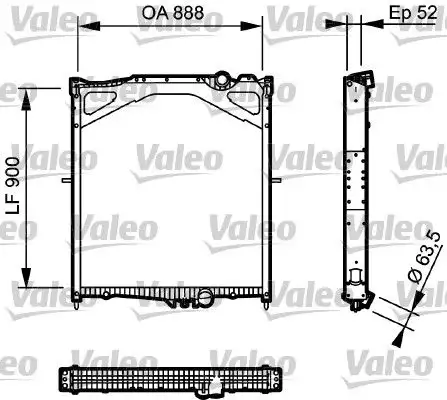 VALEO 734300 Radyatör resmi