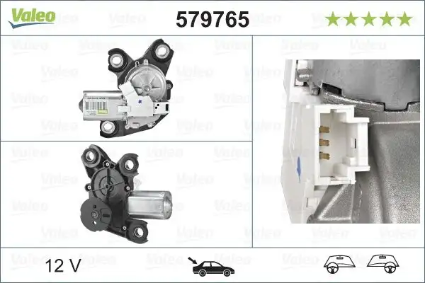 VALEO 579765 Silecek Motoru (Arka) 9840123880 resmi