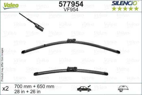 VALEO 577954 Silecek Süpürgesi (Takım) resmi