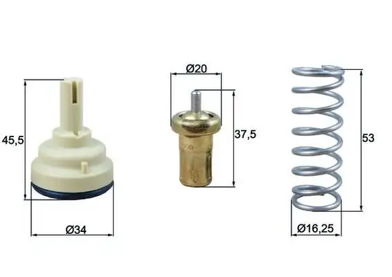 MAHLE TX181105D Termostat 03C121110P resmi