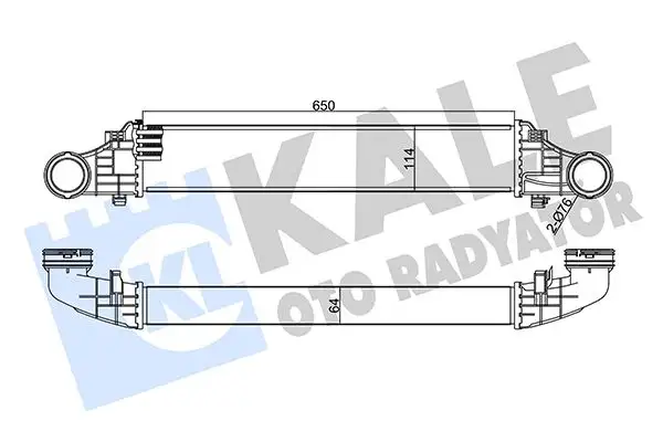 KALE 344985 Turbo Radyatörü A2115001102 resmi